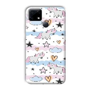 Unicorn Pattern Phone Customized Printed Back Cover for Realme Narzo 30A