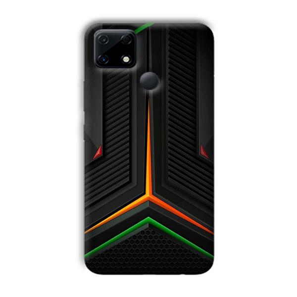 Black Design Phone Customized Printed Back Cover for Realme Narzo 30A