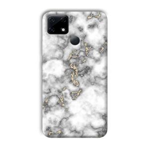Grey White Design Phone Customized Printed Back Cover for Realme Narzo 30A