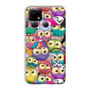 Colorful Owls Phone Customized Printed Back Cover for Realme Narzo 30A