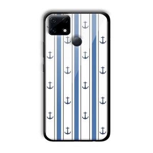 Sailor Anchors Customized Printed Glass Back Cover for Realme Narzo 30A