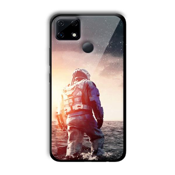 Interstellar Traveller Customized Printed Glass Back Cover for Realme Narzo 30A