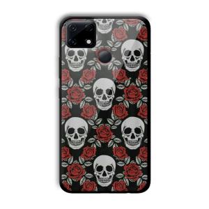 Red Skull Customized Printed Glass Back Cover for Realme Narzo 30A