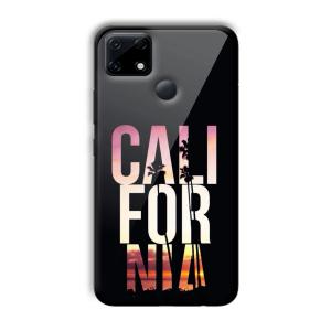 California Customized Printed Glass Back Cover for Realme Narzo 30A