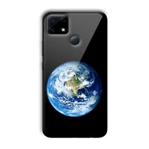 Floating Earth Customized Printed Glass Back Cover for Realme Narzo 30A