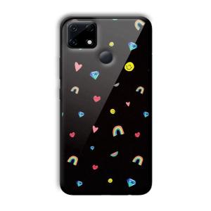 Multi Object Customized Printed Glass Back Cover for Realme Narzo 30A