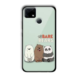 We Bare Bears Customized Printed Glass Back Cover for Realme Narzo 30A
