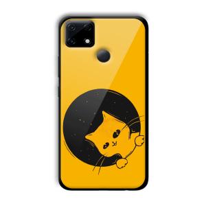Sneaky Cat Customized Printed Glass Back Cover for Realme Narzo 30A