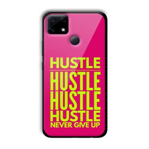 Never Give Up Customized Printed Glass Back Cover for Realme Narzo 30A