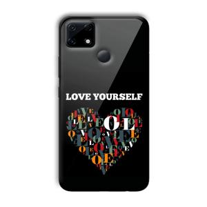 Love Yourself Customized Printed Glass Back Cover for Realme Narzo 30A