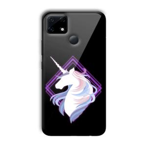 Unicorn Customized Printed Glass Back Cover for Realme Narzo 30A