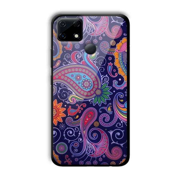 Purple Art Customized Printed Glass Back Cover for Realme Narzo 30A