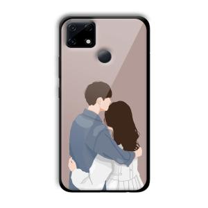 Cute Couple Customized Printed Glass Back Cover for Realme Narzo 30A
