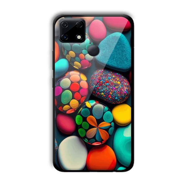 Colored Pebbles Customized Printed Glass Back Cover for Realme Narzo 30A