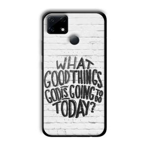 Good Thinks Customized Printed Glass Back Cover for Realme Narzo 30A