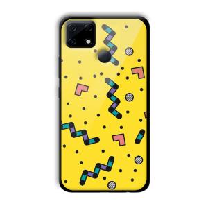 Yellow Game Customized Printed Glass Back Cover for Realme Narzo 30A