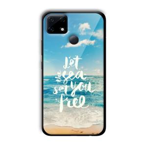 Let the Sea Set you Free Customized Printed Glass Back Cover for Realme Narzo 30A