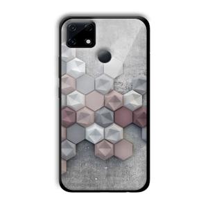 Blocks of Grey Customized Printed Glass Back Cover for Realme Narzo 30A