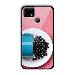 Coffee Beans Customized Printed Glass Back Cover for Realme Narzo 30A