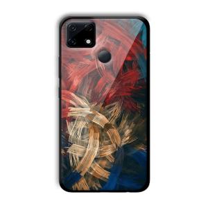 Painted Frame Customized Printed Glass Back Cover for Realme Narzo 30A