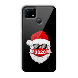 2020 Santa Customized Printed Glass Back Cover for Realme Narzo 30A