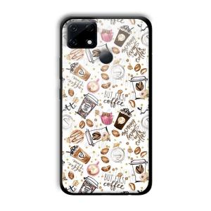 But Coffee First Customized Printed Glass Back Cover for Realme Narzo 30A