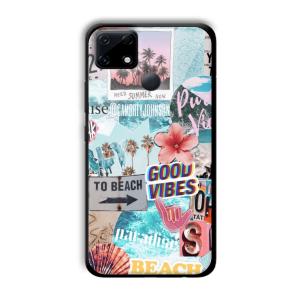 To the Beach Customized Printed Glass Back Cover for Realme Narzo 30A