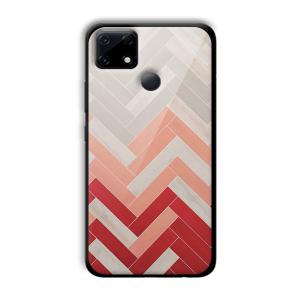 Light Red Customized Printed Glass Back Cover for Realme Narzo 30A