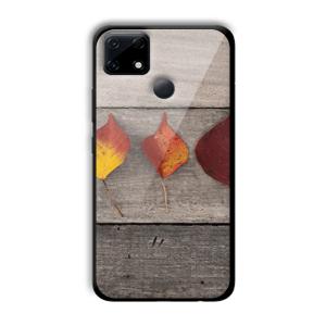 Rusty Leaves Customized Printed Glass Back Cover for Realme Narzo 30A