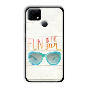 Fun in the Sun Customized Printed Glass Back Cover for Realme Narzo 30A