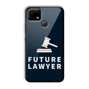 Future Lawyer Customized Printed Glass Back Cover for Realme Narzo 30A