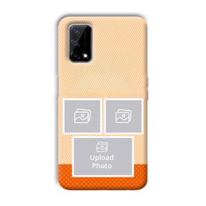 Orange Background Customized Printed Back Cover for Realme Narzo 30 Pro