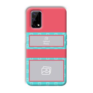 Blue Pink Customized Printed Back Cover for Realme Narzo 30 Pro