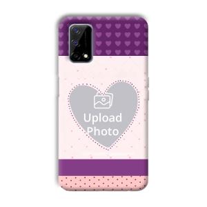 Purple Hearts Customized Printed Back Cover for Realme Narzo 30 Pro