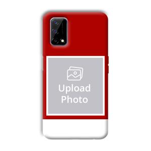 Red & White Customized Printed Back Cover for Realme Narzo 30 Pro