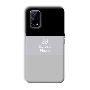 Black & Grey Customized Printed Back Cover for Realme Narzo 30 Pro