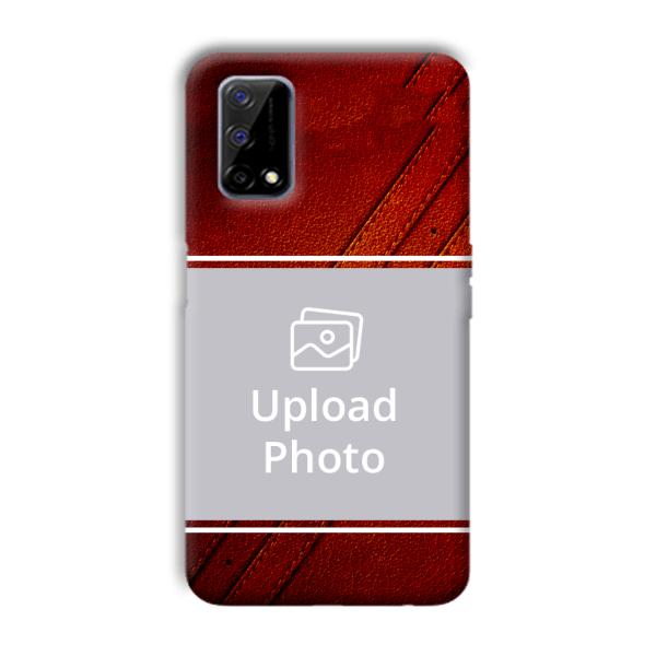 Solid Red Customized Printed Back Cover for Realme Narzo 30 Pro
