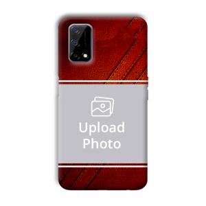Solid Red Customized Printed Back Cover for Realme Narzo 30 Pro