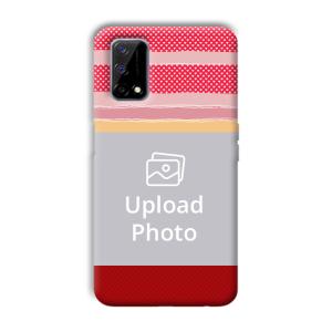 Red Pink Design Customized Printed Back Cover for Realme Narzo 30 Pro