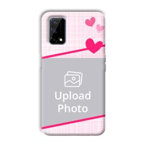 Pink Check Customized Printed Back Cover for Realme Narzo 30 Pro