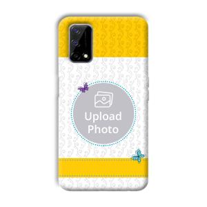 Butterflies & Yellow Customized Printed Back Cover for Realme Narzo 30 Pro