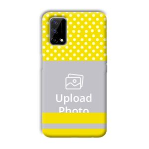 White & Yellow Customized Printed Back Cover for Realme Narzo 30 Pro