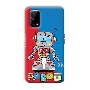 Robot Phone Customized Printed Back Cover for Realme Narzo 30 Pro