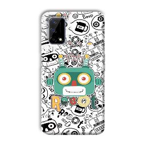 Animated Robot Phone Customized Printed Back Cover for Realme Narzo 30 Pro