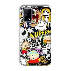 Cartoons Phone Customized Printed Back Cover for Realme Narzo 30 Pro