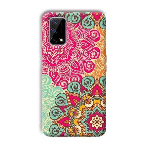 Floral Design Phone Customized Printed Back Cover for Realme Narzo 30 Pro