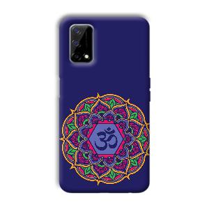 Blue Om Design Phone Customized Printed Back Cover for Realme Narzo 30 Pro