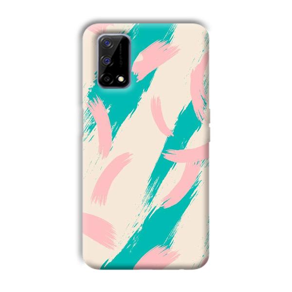 Pinkish Blue Phone Customized Printed Back Cover for Realme Narzo 30 Pro