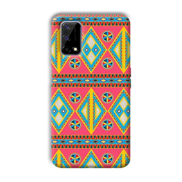 Colorful Rhombus Phone Customized Printed Back Cover for Realme Narzo 30 Pro