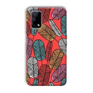 Lines and Leaves Phone Customized Printed Back Cover for Realme Narzo 30 Pro